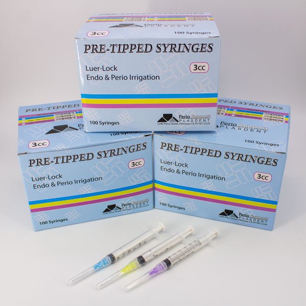 Jeringas con agujas para Irrigación Plasdent