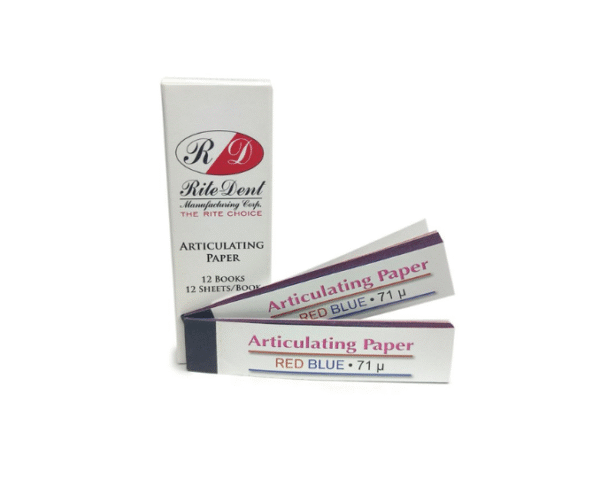 Papel Articular Recto Rojo/Azul Rite-Dent