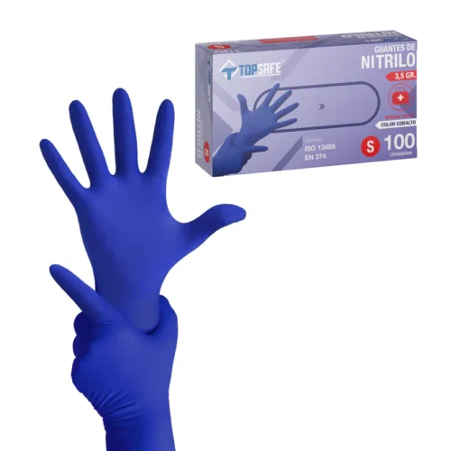 COBALTO_TS Guante de Nitrilo 3.5 gr Topsafe Cobalto TALLA "M"
